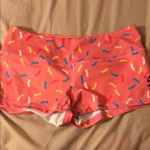 FEED ME FIGHT ME donut sprinkle shorts - worn ONCE